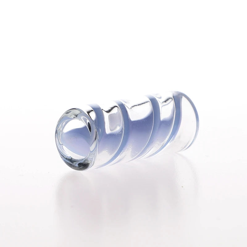 In Stock Retail 5pcs/Box Set Spiral Blue Color Glass Tube Tips/Manufacturer Supply Filter Glass Tips/Mini Glass Filter Tips - Sun Studio