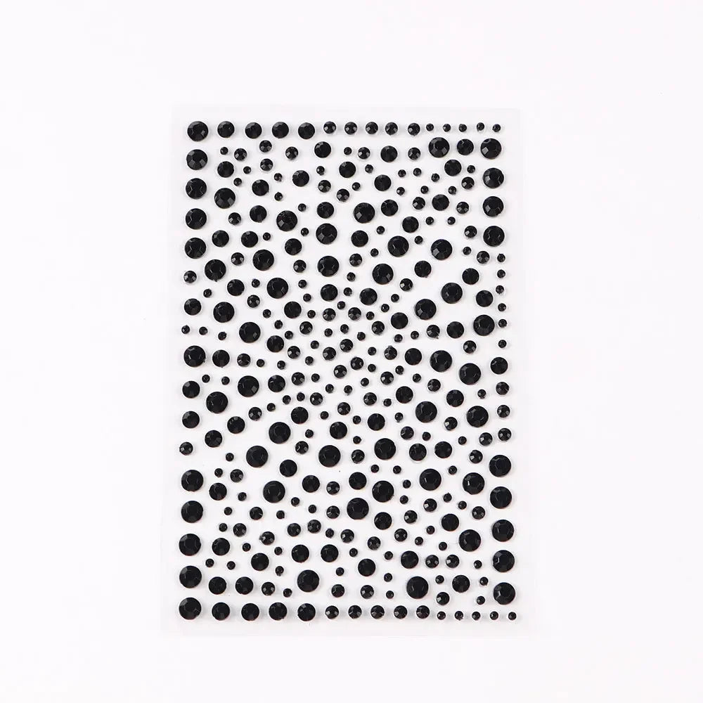 Face Decorations Rhinestone Stickers for Music Festival Halloween Party Mobile Crystal Sticker Women Girls DIY Diamond Stickers