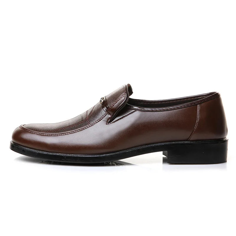 2024 New Leather Shoes for Men High Quality Business Men Dress Shoes comfortable Flats Oxford Breathable Men Party Wedding Shoes - Sun Studio