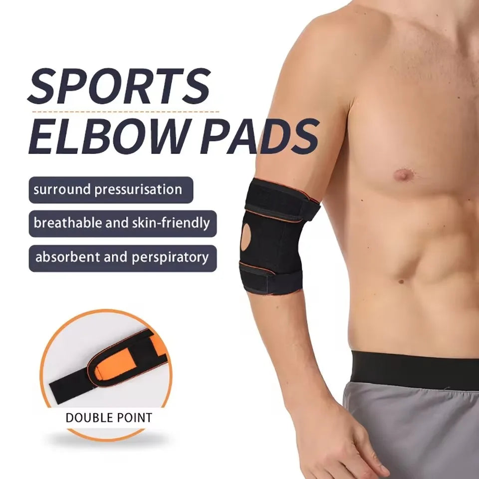 GOBYGO 1PCS Adjustable Elbow Support Elastic Double Compression Elbow Pad Spring-loaded Elbow Pads For Fitness Sports Basketball - Sun Studio