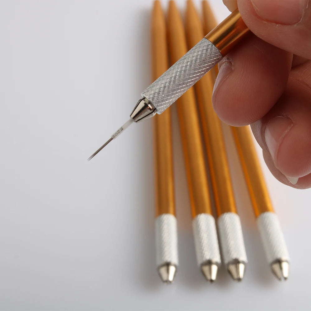 Microblading Pen Permanent Makeup Holder Fog Eyebrow Manual Micropigmentation Colors Machine Eyeliner Round Needles Tattoo - Sun Studio
