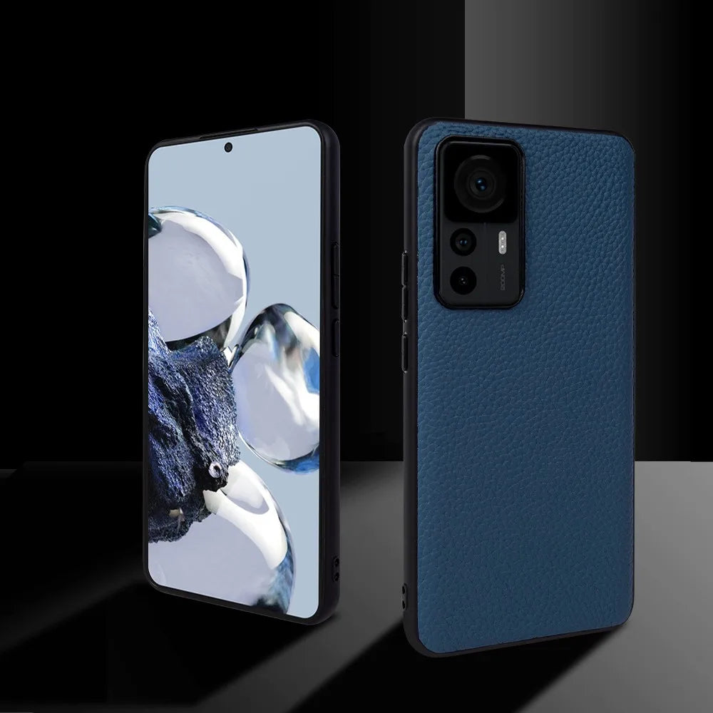 Full Wrapped Cowhide Genuine Leather Case For Xiaomi 12t Pro Mi12Pro 14Pro 13Pro 12SUltra 12Lite 11T Business Phone Cover Fundas - Sun Studio