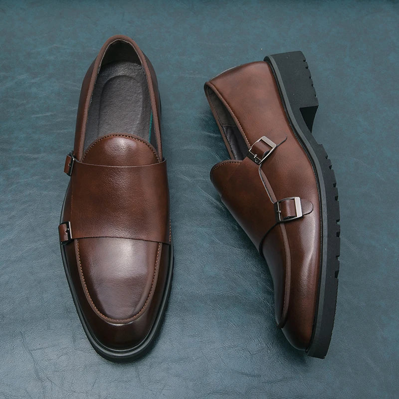2023 Man Split Leather Shoes Rubber Sole Man Business Office Male Dress Lether Shoes Genuine Leather Wedding Party Shoes Plus 46 - Sun Studio