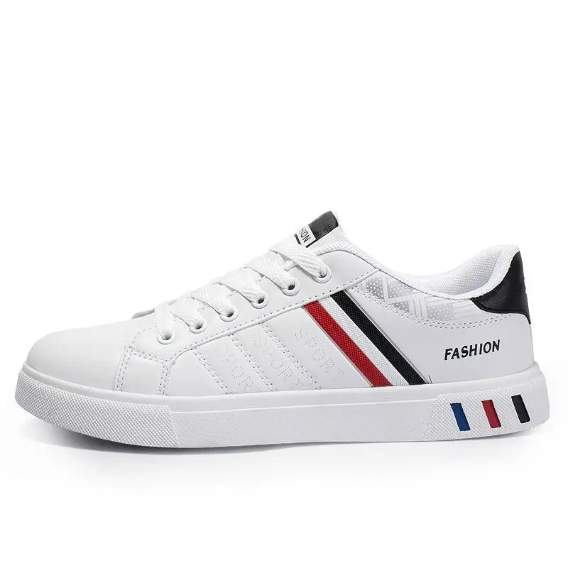 2024 Mens Casual Sneakers New Fashion Lace-up White Shoes Student Comfort Sports Plus Size Vulcanized Shoes Zapatillas De Hombre - Sun Studio