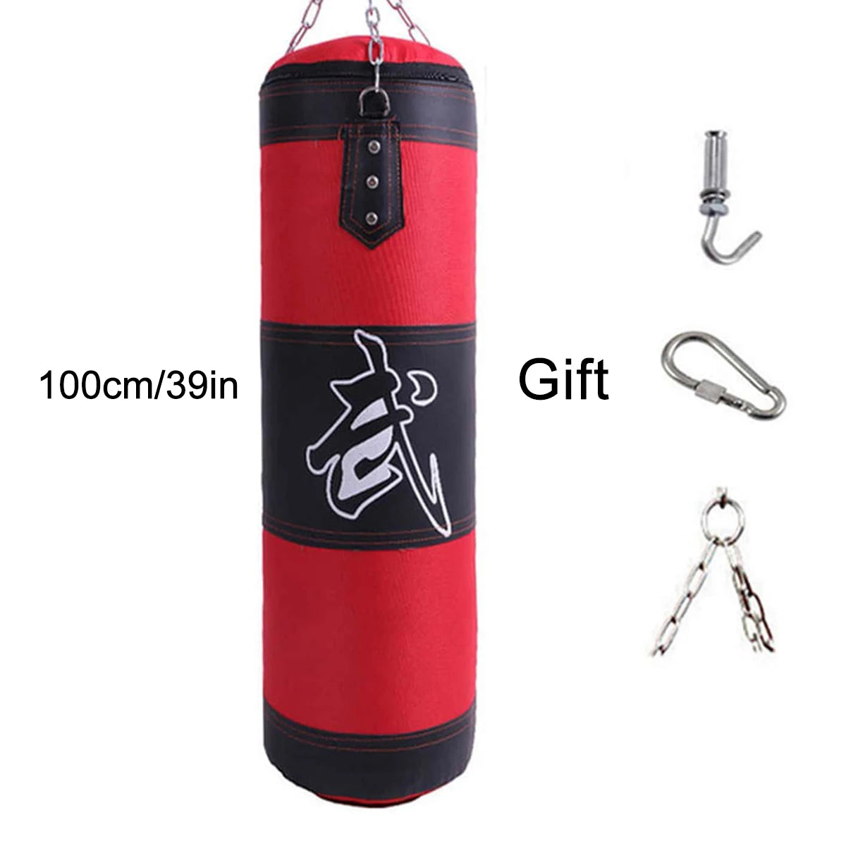 Punch Sandbag Heavy Boxing Punching Bag with Ceiling Hook Steel Chain Fitness Training MMA Kickboxing Muay Thai Karate Taekwondo - Sun Studio