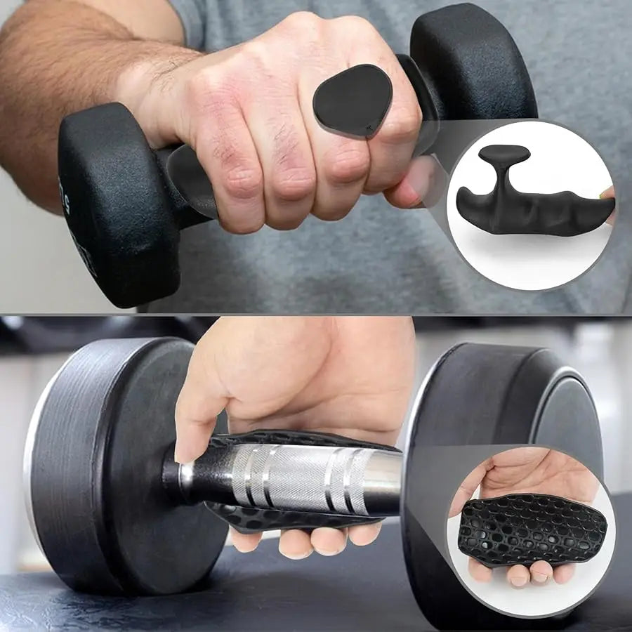 Gym Grips Fingerless Workout Gym Gloves Ergonomics Workout Grip Hand Protection Weight Lifting Grips Bodybuilding Gymnastics - Sun Studio