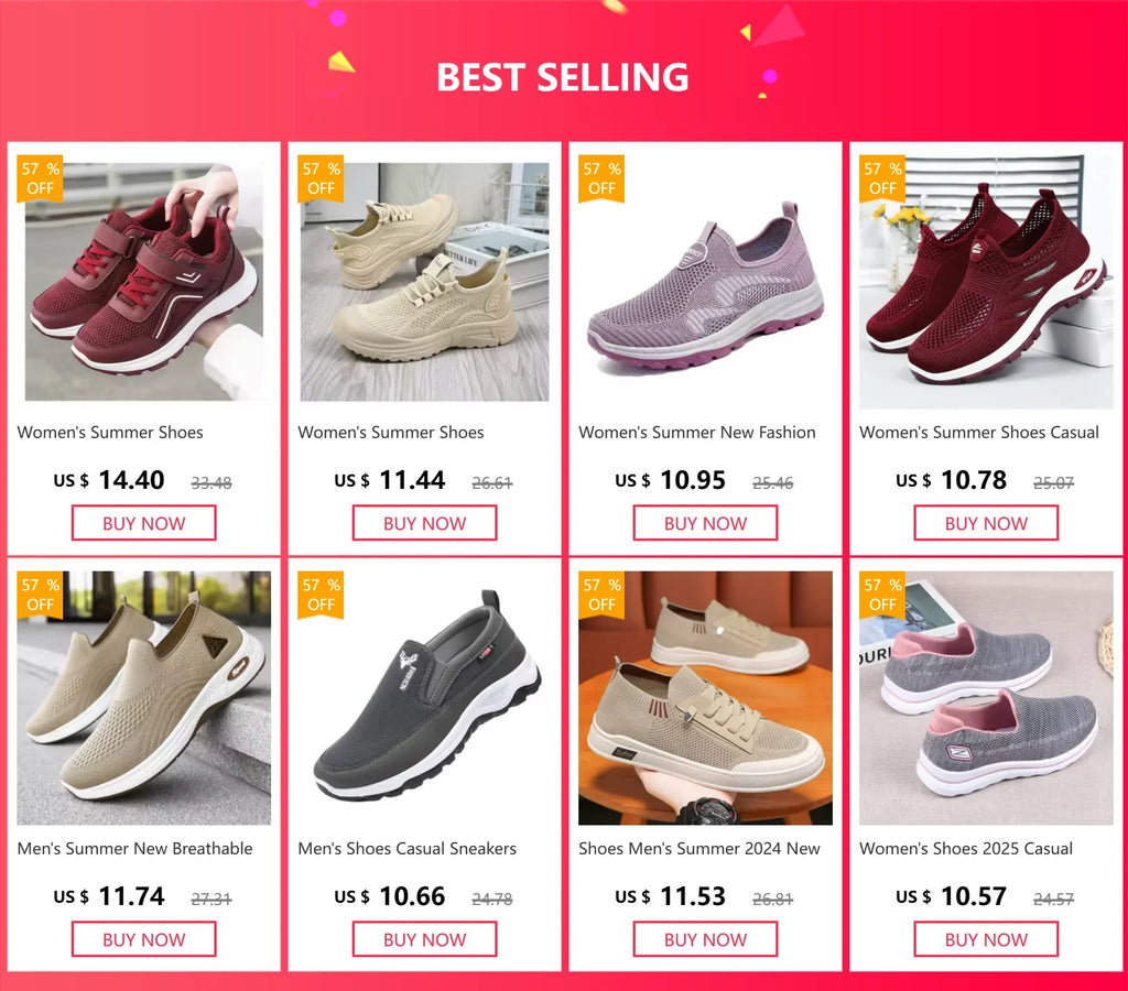 Men Running Hiking Sneakers Breathable Orthopedic Travel Plimsolls Slip On Comfortable for Outdoor Activity Hiking Walking - Sun Studio