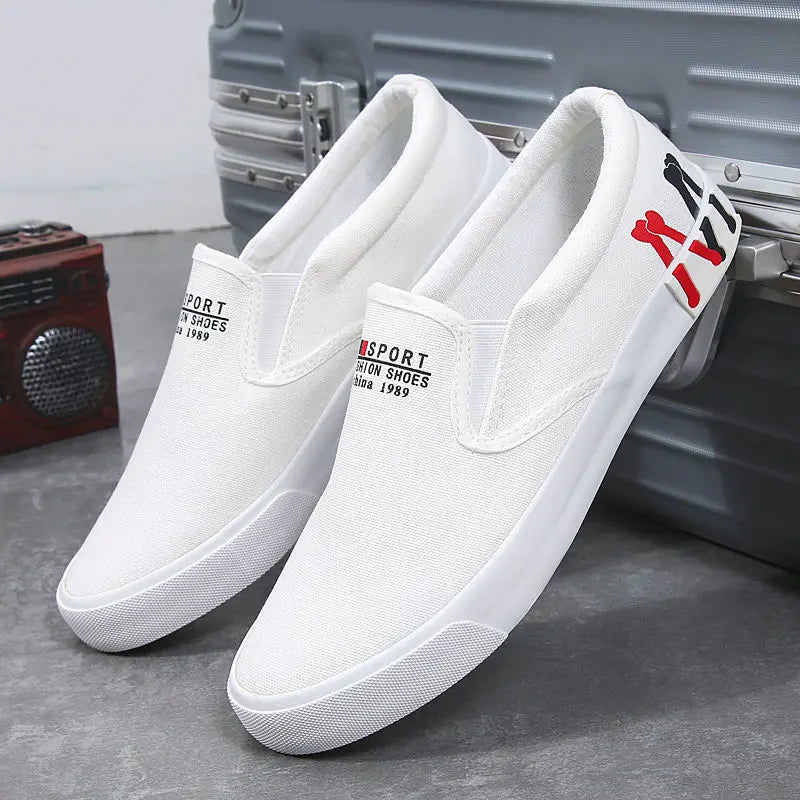 2023 New Canvas Shoes Men Summer Classic Loafers Men Casual Shoes Breathable Lazy Walking Flat Men Shoes Sneakers Plus Size 47 - Sun Studio