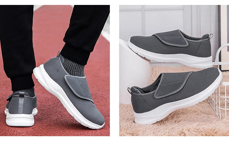 Winter Women Orthopedics Wide Feet Swollen Walking Casual Shoes Thumb Eversion Adjusting Soft Comfortable Diabetic Man Shoes - Sun Studio
