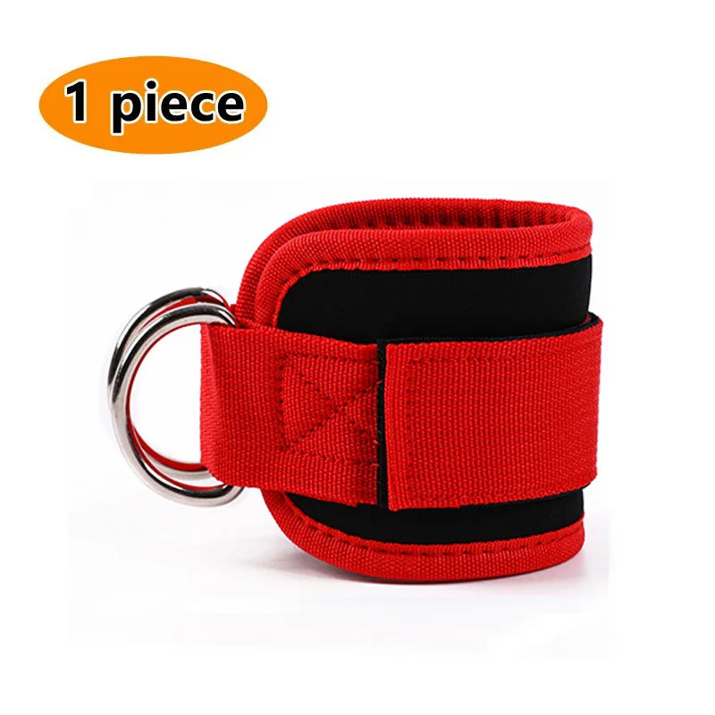 Gym Ankle Straps Double D-Ring Adjustable Neoprene Padded Cuffs Ankle Weight Leg Training Brace Support Sport Safety Abductors - Sun Studio