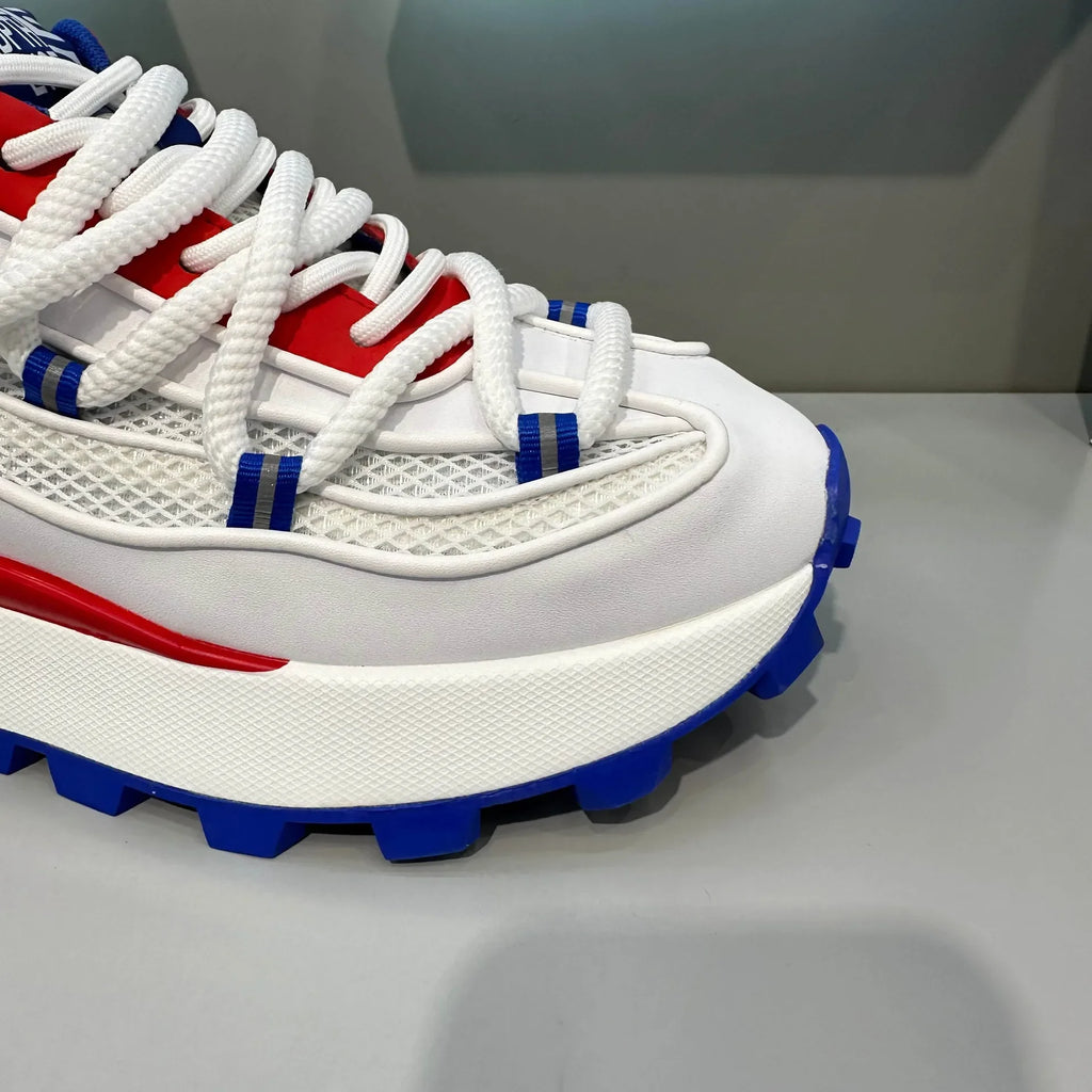 Chunky Sneaker Men Designer Running Shoes Fashion Casual Microfiber Leather Mesh Breathable Height Increased Flat Platform Shoes - Sun Studio