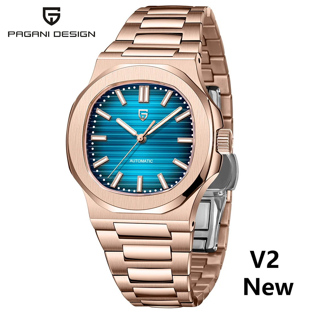 PAGANI DESIGN 2025 New Men's Watches Luxury Automatic Watch For Men Mechanical 40MM WristWatch Stainless Steel AR Sapphire glass - Sun Studio