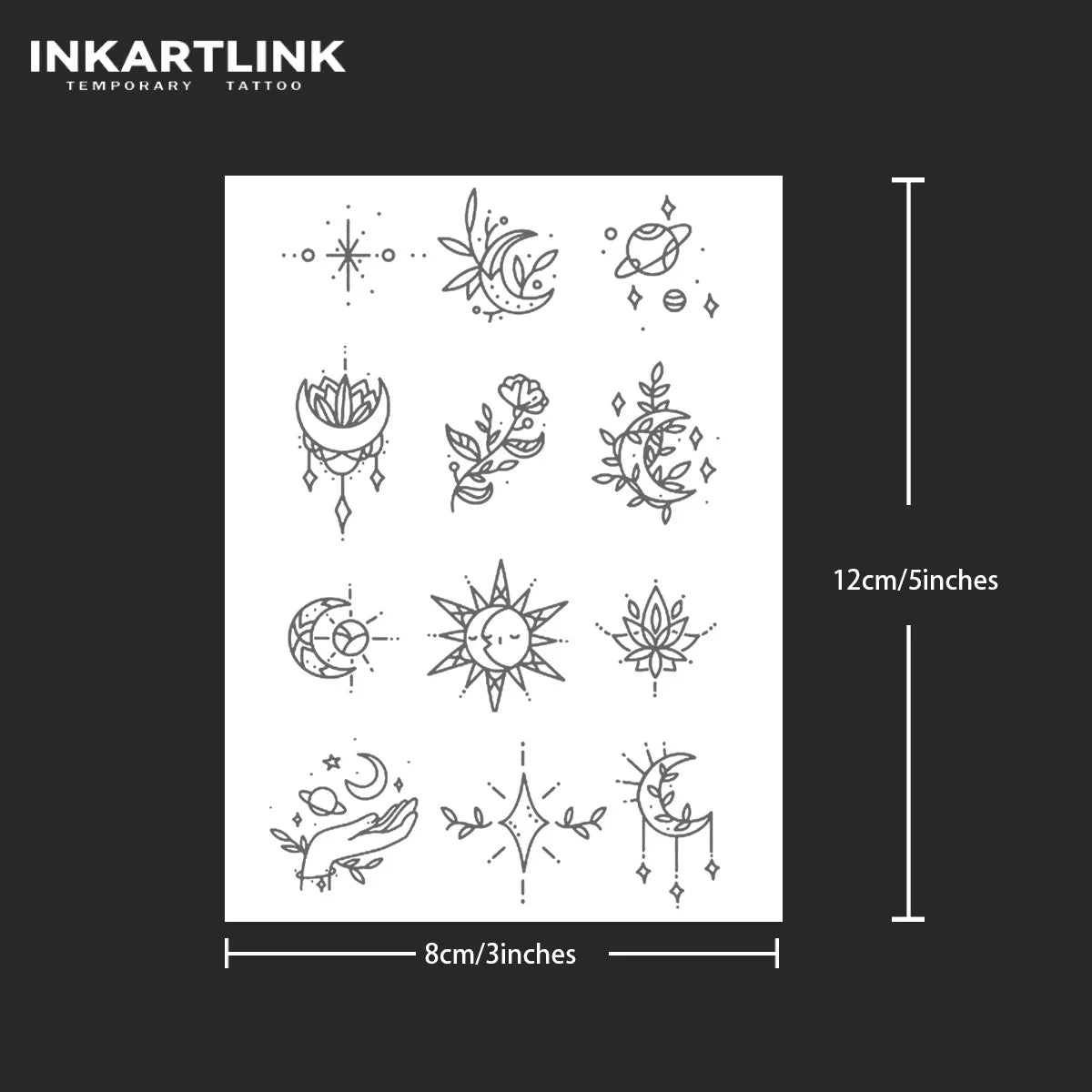 Henna Finger Tattoo (9) Temporary Tattoo,Lasts To 15 Days New Technology Magic Waterproof Semi Permanent Sticker. - Sun Studio
