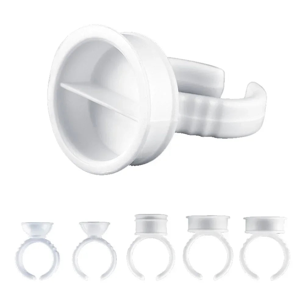 100pcs S/M/L Disposable Tattoo Ink Rings Cups Eyebrow Lip Tattoo Pigments Holder Ring Container Permanent Makeup Accessory Tools - Sun Studio