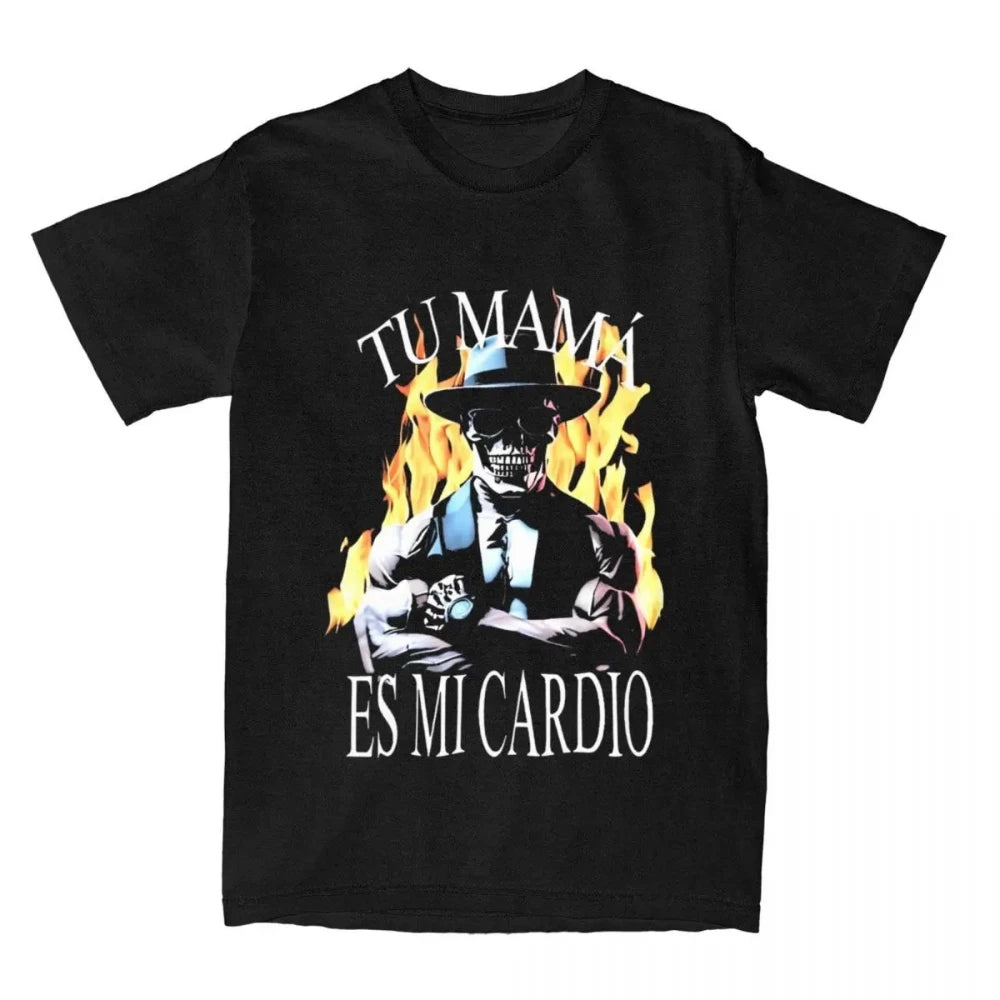 Fitness T-shirt  Calacas Chidas Gym Fitness Con Frases Sarcasticas T-shirt Men Women Retro Tees Tops Streetwear Casual Unisex - Sun Studio