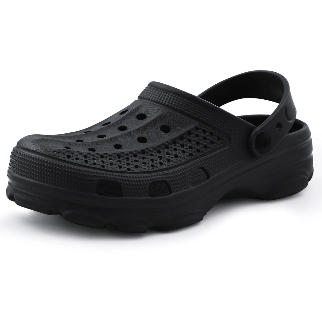 Eyriphy Men Slippers Garden Shoes Breathable Hole Slippers Outdoor Fishing Shoes Non-Slips Kitchen Slippers EVA Sole Men Sandals - Sun Studio