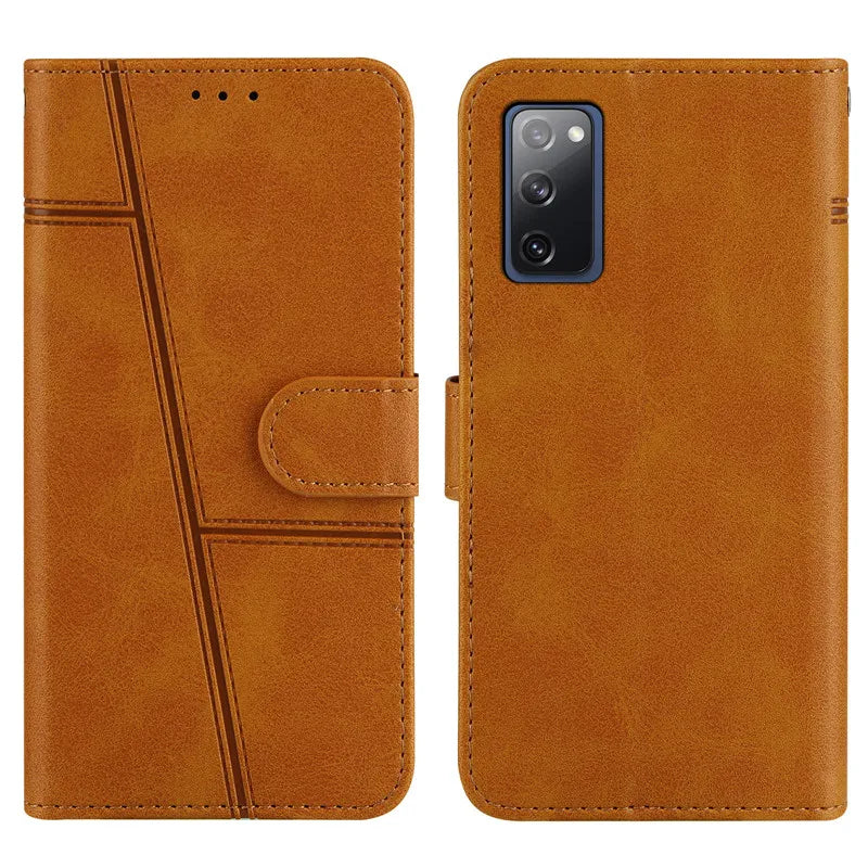 Leather Protect Phone Case For Samsung Galaxy S20 FE S20+ Ultra S 20 Plus S20Plus 5G Magnetic Cases Flip Wallet Cover Book Coque - Sun Studio