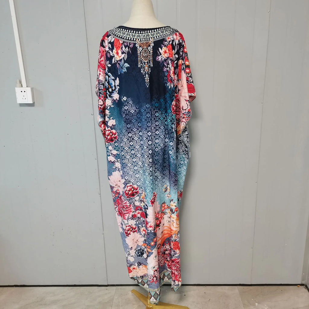 Kaftan Dresses for Women Plus Size Swimsuit Cover up Caftan Maxi Beach Tunic Bathing Suit - Sun Studio