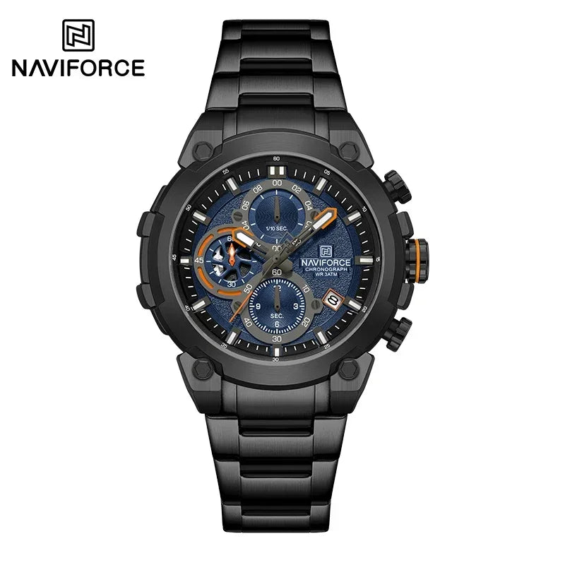 NAVIFORCE Men's Watches Top Luxury Original Quartz Wrist Watch for Men Chronograph Calendar Waterproof Man Watch Relojes Hombre