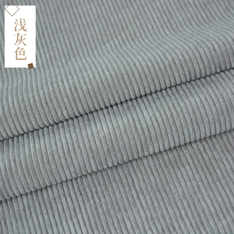 Retro Style Bag Corduroy Fabric Plain Per Meter for Pants Skirts Coats Sewing Soft Children Cloth Breathable Black Pink Wearable - Sun Studio