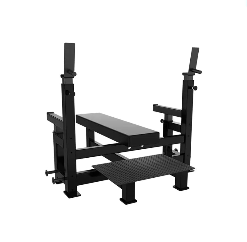 Commercial Gym Strength Training Fitness Equipment Multifunctional Competition Flat Bench Press Rack - Sun Studio