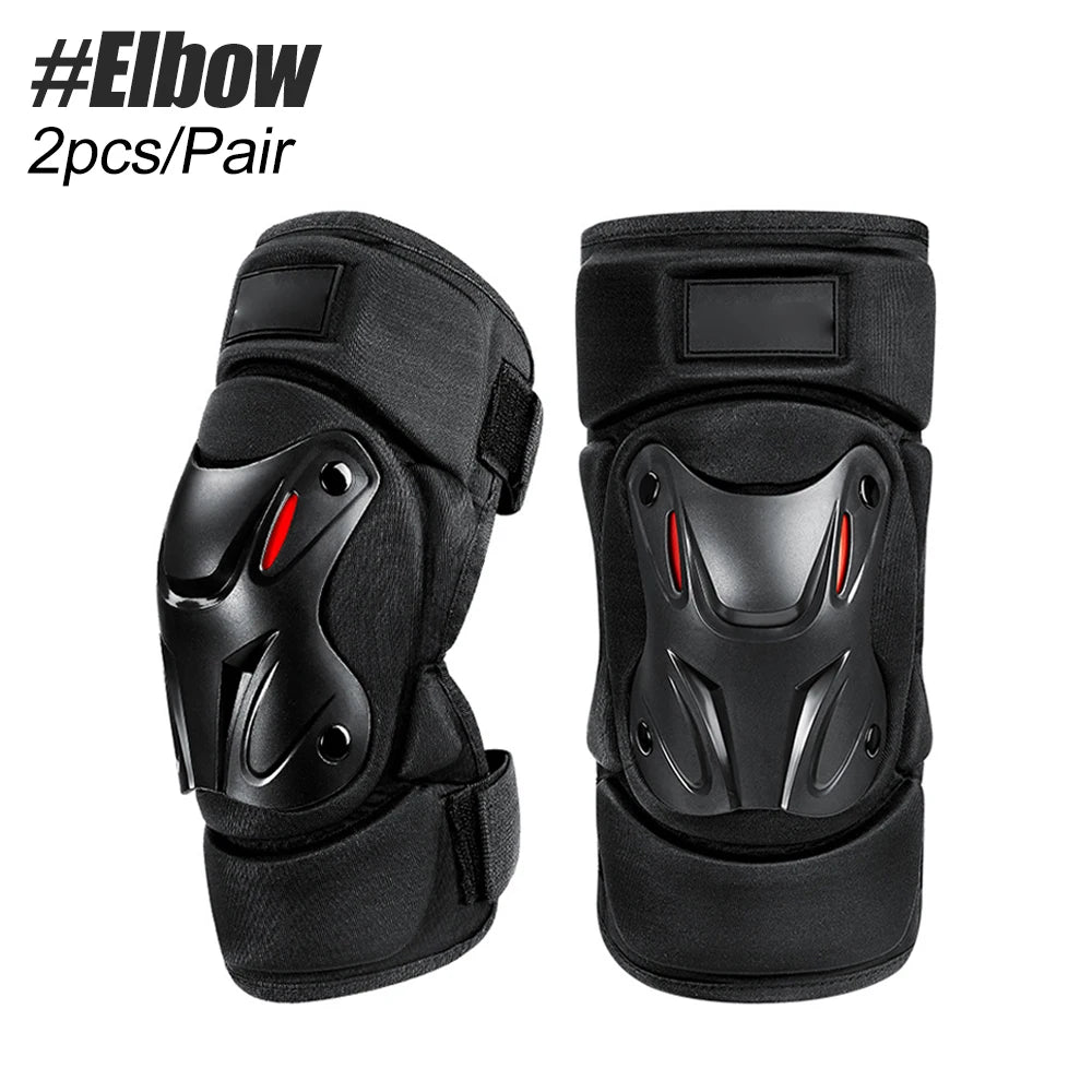 1Pair Adult Knee & Elbow Pads for Roller Skating,Skateboarding - Heavy-Duty PP Shell - Adjustable Protective Gear for Men Women - Sun Studio