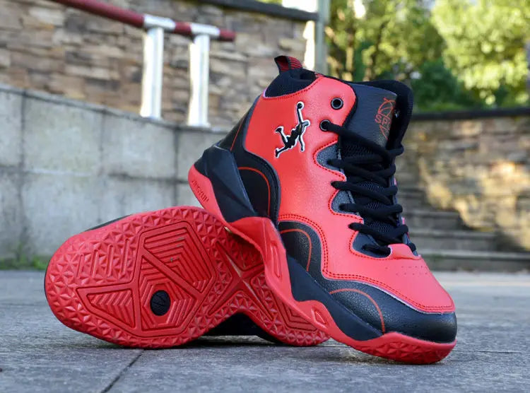 Brand Professional Men's White Red Blue Basketball Shoes Basketball Sneakers Anti-skid High-top Couple Man Basketball Boots