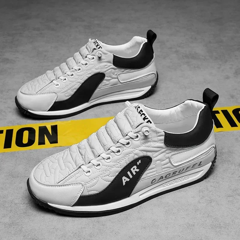 Men's Casual Thick Soled Sneakers Breathable Shoes New Autumn Men Slip on Antiskid Walking Flats Shoes Fashion Vulcanized Shoes - Sun Studio