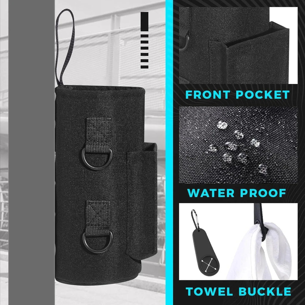 Large Capacity Magnetic Gym Bag Portable Magnetic Carrier Bag With Phone Pocket Gym Water Bottle Pouch Gym Organizer Accessories - Sun Studio