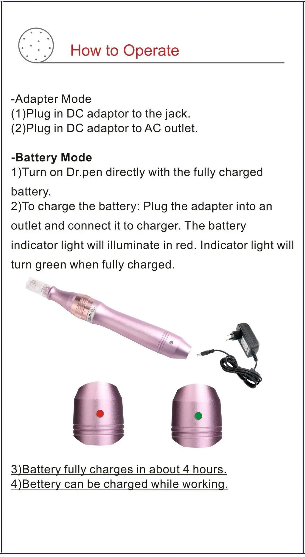 M7 Electric Dr. Pen Wireless Skincare Machine Tattoo Micro Needle Beauty Care Facial Tools Beauty Equipment - Sun Studio