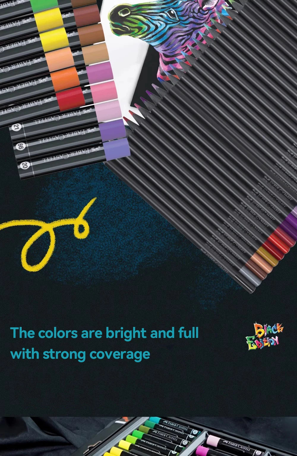 Faber-Castell Soft Oil Pastel Set 24/36/48 Vibrant Colors Creamy Texture Bullet Head Chalk for Artist Painting Drawing Beginners - Sun Studio