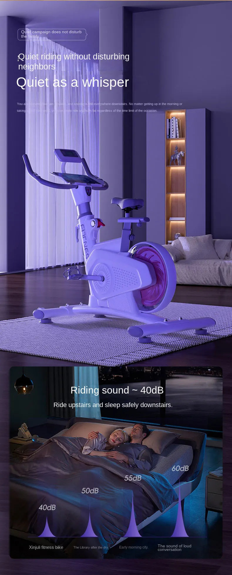 Indoor Cycling Fitness Equipment Mute Fat Burning Spinning Bikes With Commercial Dynamic Car Magnetic Control - Sun Studio