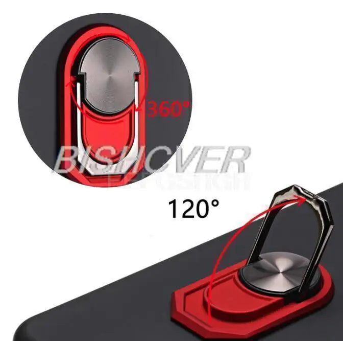 Magnet Phone Case For ZTE Blade 20 Smart Shockproof Soft TPU Silicone Cover For ZTE Blade 20 Smart Case With Ring Holder - Sun Studio