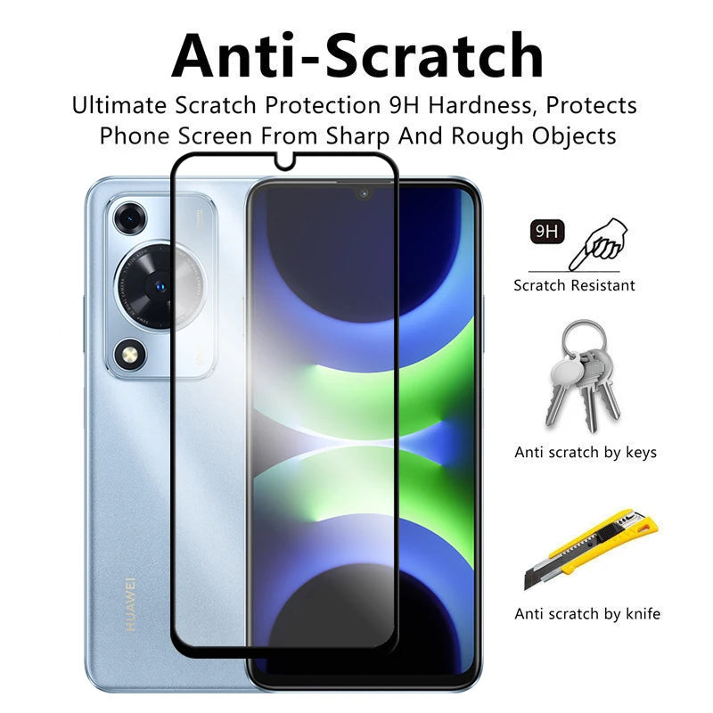 6in1 For Huawei Nova Y72s Glass For Huawei Nova Y63 Y72 Y72s Tempered Glass 2.5D Full Cover Screen Protector For Nova Y72s Film - Sun Studio