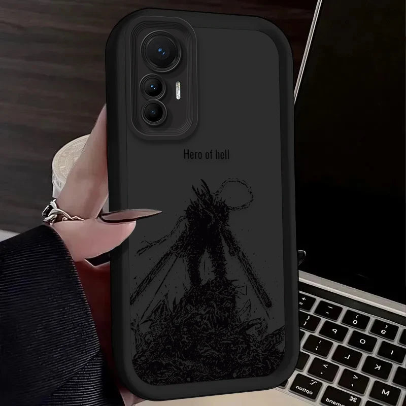 Anime Cool Chainsaw Man Case For Xiaomi Poco X7 X6 X5 X3 NFC F7 F6 F5 F3 M7 M6 Pro 4G 5G Mi 12 11 Lite NE 5G 13T 12T 11T 14T Pro - Sun Studio