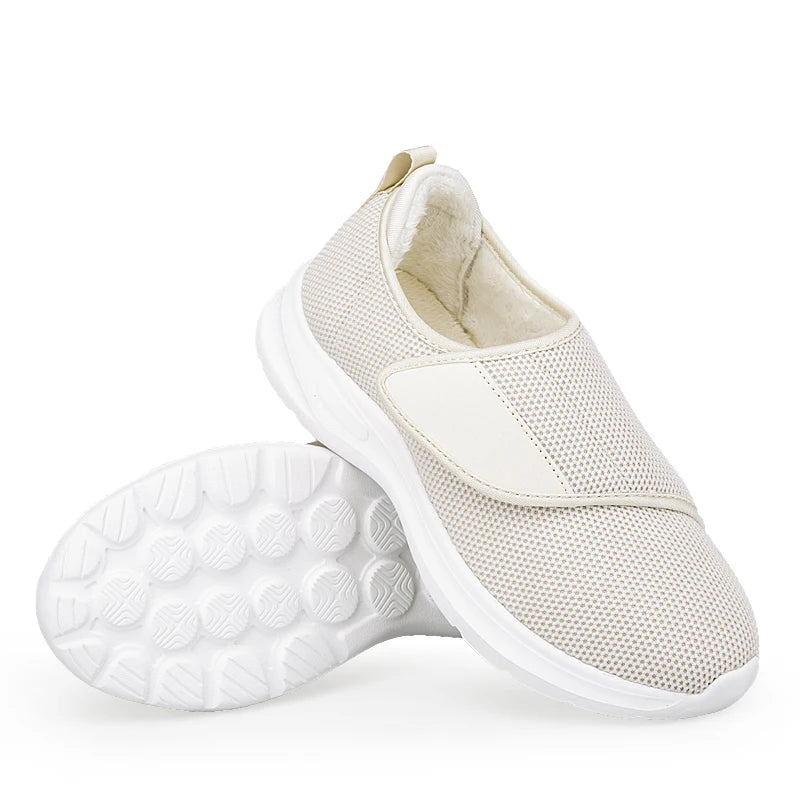 Winter Women Orthopedics Wide Feet Swollen Walking Casual Shoes Thumb Eversion Adjusting Soft Comfortable Diabetic Man Shoes