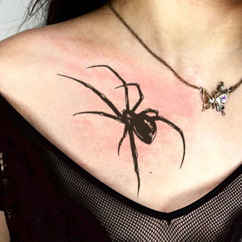 Spider Waterproof Temporary Tattoo Stickers, Long-lasting Waterproof for One to Two Weeks, For Arm, Leg. - Sun Studio