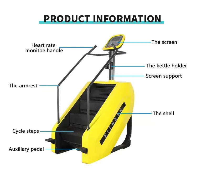 Fitness Stair Master Pink Electric Stair Climber Machine Commercial Gym Equipment Body Exercise Stair Stepper - Sun Studio