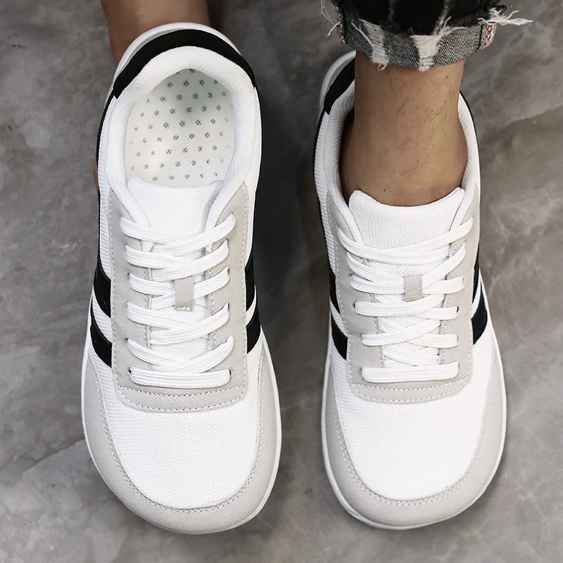 Men's Wide Toe Box Barefoot Shoes Minimalist Sports Shoes with Zero Drip Soles The Best Breathable Mesh Designer Men's Running - Sun Studio