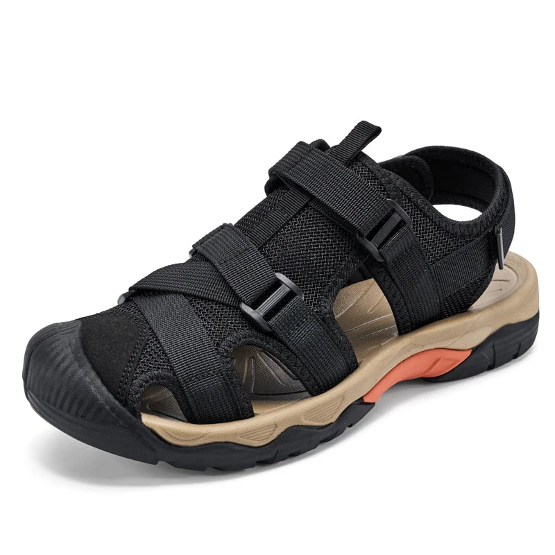 Summer Men Sandals Fashion Men's Casual Shoes Breathable Outdoor Beach Water Sports Shoes Non-slip Man Trekking Toursim Sandals - Sun Studio