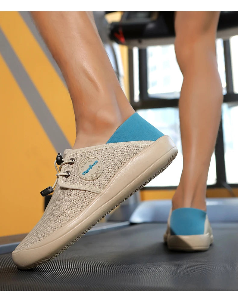 Hot Summer Mesh Men's Shoes Fashion Breathable Men Casual Shoes Handmade Flat Wading Shoes Outdoor Men Sneakers Big Size 38-46 - Sun Studio