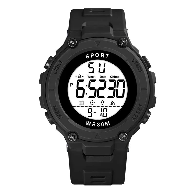Men's Sports Watches Luxury Digital Watch Stopwatch Luminous Date Week Multifunction Fitness Electronic Wristwatch Reloj Hombre