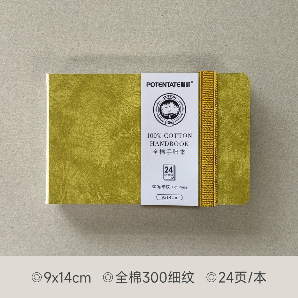 POTENTATE Watercolor 100% Cotton Paper Pad 24 Sheets10x10cm/9x14cm/13x19cm Artists Beginners Watercolor Sketchbook Drawing Paper - Sun Studio