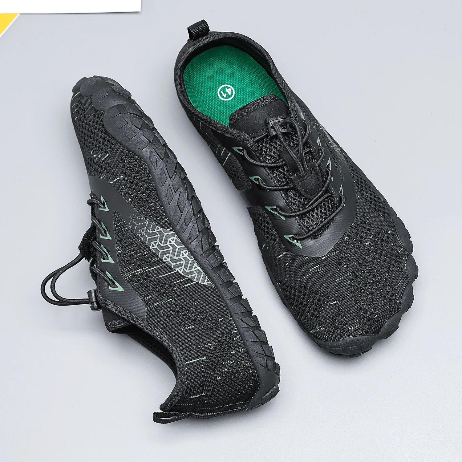 Wide Toe Zero Barefoot Shoes Mens Minimalist Water Shoes Breathable for Walking Rock Climbing Wrestling Trail Running Sneakers - Sun Studio