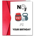 1pc, No Way Gym Card, man Gym Gifts, Gym Card for Him, Birthday Card, Funny Gym Card, Gym Birthday, Creative Gym Card. - Sun Studio