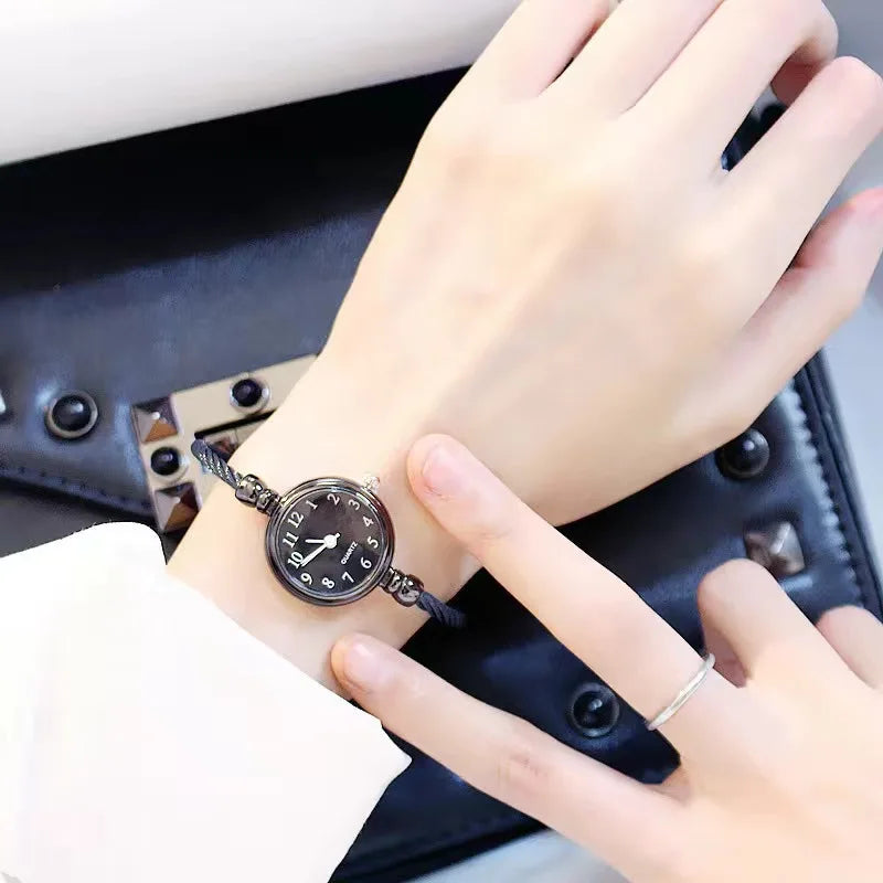 YIKAZE Women Bracelet Watch Retro Gold Bangle Women Watches Stainless Steel Retro Ladies Quartz Wristwatch Clock Dress Watch - Sun Studio