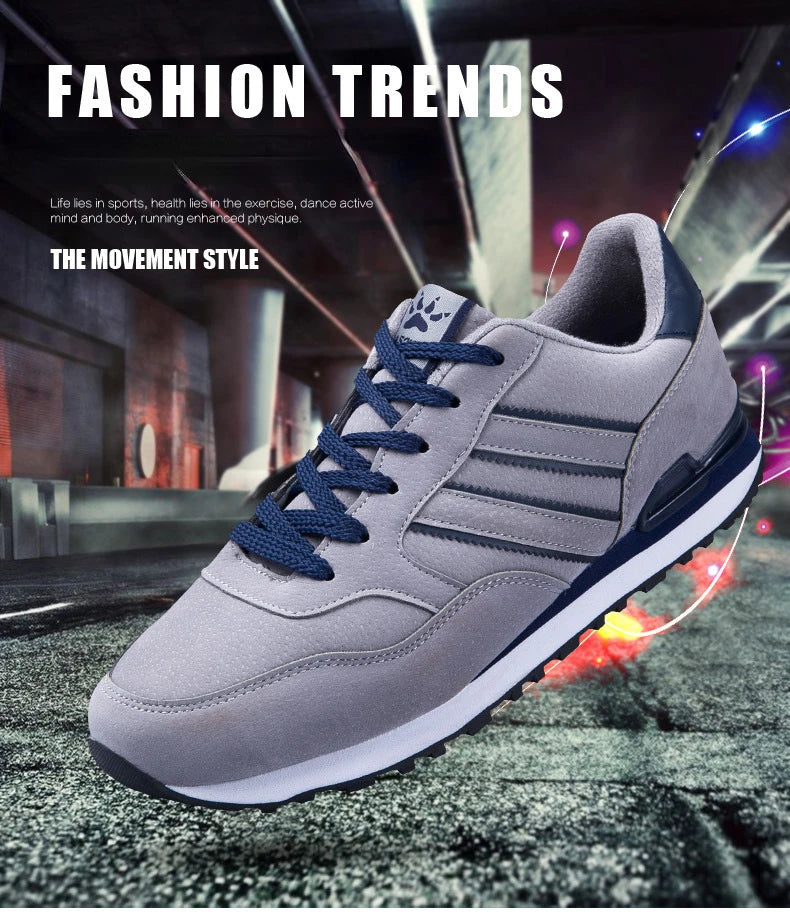 Brand Sneakers Men Outdoor Running Shoes High Quality Lace-Up Men Casual Shoes Fashion Comfortable Walking Shoes Tenis Hombres - Sun Studio
