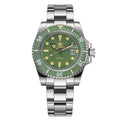 ADDIESDIVE Men's Watch Quartz Calendar Window 316L Stainless Steel Ceramic Bezel 20Bar Waterproof Luminous Watches 41mm - Sun Studio