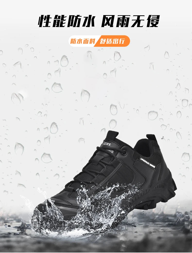 New Men Tactical Boot Desert Waterproof Hunting Work Army Boot Male Safety Ankle Lace Up Military Climbing Hiking Shoe Anti-Slip - Sun Studio