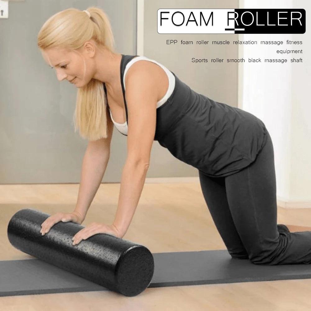 Yoga Pilates Foam Roller 30/45cm Massage Roller Body Exercise Training Gym Back Roller Fitness Equipment Muscle Massage Roller - Sun Studio